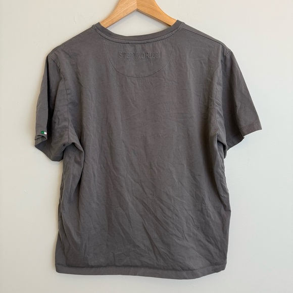 Stefano Ricci Gray Black Men’s T shirt Cotton Italy Streetwear - Picture 7 of 10